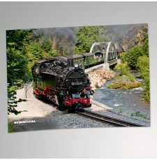 Plakat - Stabbogenbrücke Rabenau "Weißeritztalbahn"