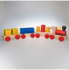 Spielzeugeisenbahn bunt