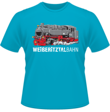 T-Shirt Weißeritztalbahn türkis
