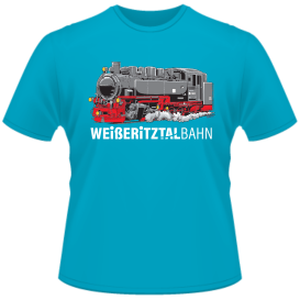 T-Shirt Weißeritztalbahn türkis