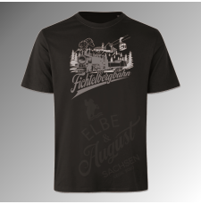Retro-Shirt Fichtelbergbahn schwarz