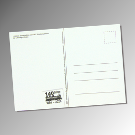 Postkarte mit Magneten 140 Jahre Lößnitzgrundbahn