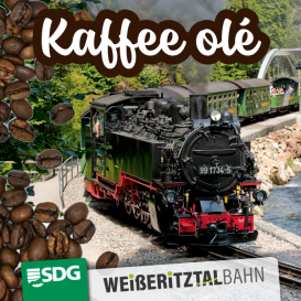 Kaffee olé – Kaffeeklatsch im Dampfzug