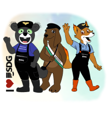 Klebetattoos SDG 6-er Set