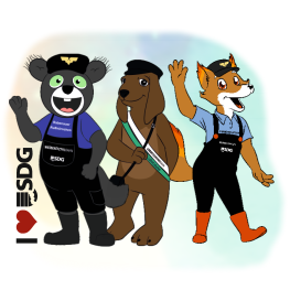 Klebetattoos SDG 6-er Set