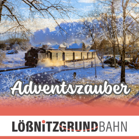 Adventsfahrten auf der Lößnitzgrundbahn