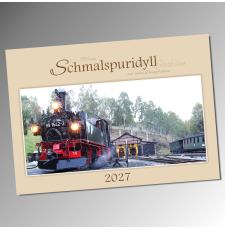 Kalender mit 12 Ansichten der sächsischen Schmalspurbahnen mit 750 mm - Titel