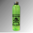 Grüne halbtransparente Trinkflasche mit Totenkopf-Aufdruck "Trinkwasser - keine Gefahr!"